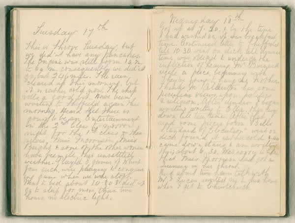 Shipboard diary of Henry Smith, spread 50 of 67, 1880