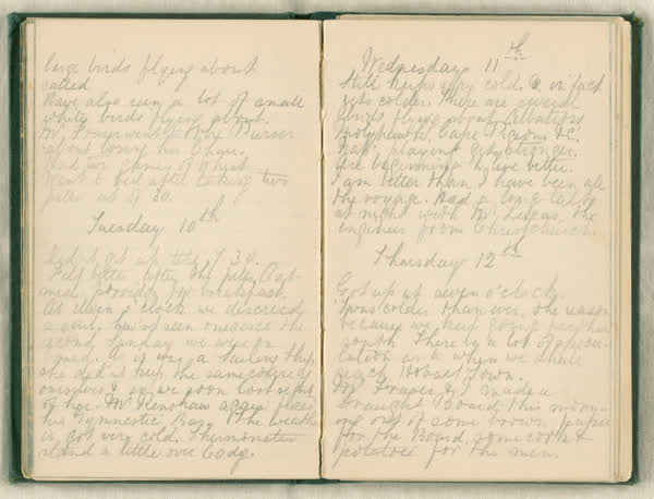 Shipboard diary of Henry Smith, spread 46 of 67, 1880