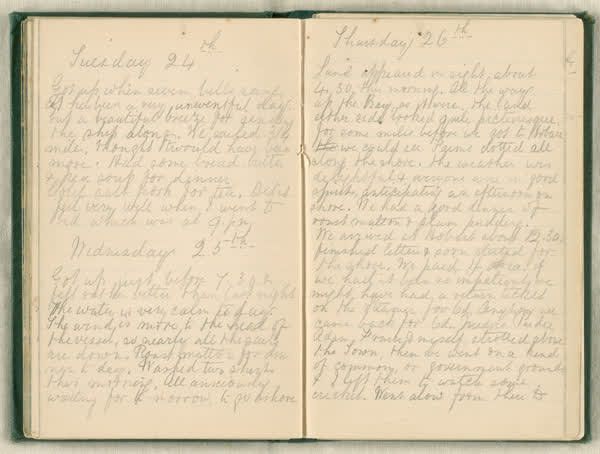Shipboard diary of Henry Smith, spread 53 of 67, 1880