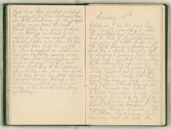Shipboard diary of Henry Smith, spread 48 of 67, 1880