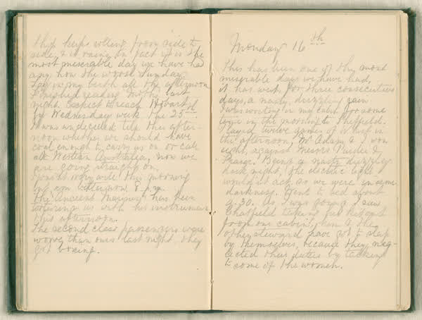 Shipboard diary of Henry Smith, spread 49 of 67, 1880