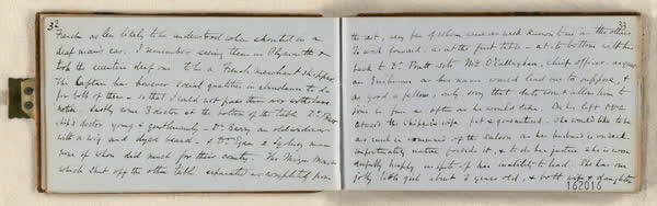 Log on board the S.S. Somersetshire, sheet 19 of 87, 1860
