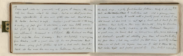Log on board the S.S. Somersetshire, sheet 21 of 87, 1860