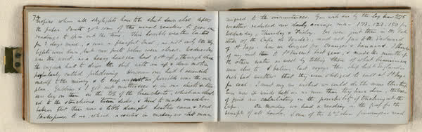 Log on board the S.S. Somersetshire, sheet 40 of 87, 1860