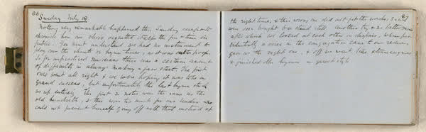 Log on board the S.S. Somersetshire, sheet 46 of 87, 1860