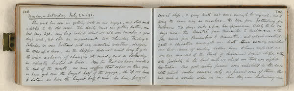 Log on board the S.S. Somersetshire, sheet 57 of 87, 1860