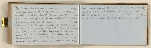 Log on board the S.S. Somersetshire, sheet 79 of 87, 1860