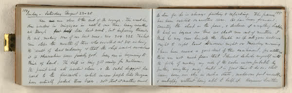 Log on board the S.S. Somersetshire, sheet 80 of 87, 1860