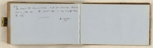 Log on board the S.S. Somersetshire, sheet 85 of 87, 1860