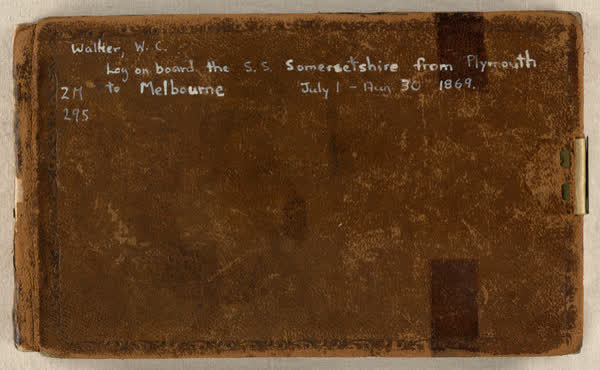 Log on board the S.S. Somersetshire, sheet 01 of 87, 1860