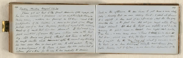 Log on board the S.S. Somersetshire, sheet 83 of 87, 1860