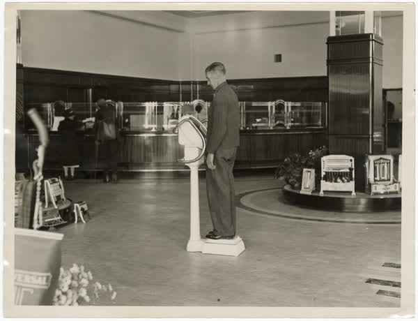 Foyer of the MED building, 1941