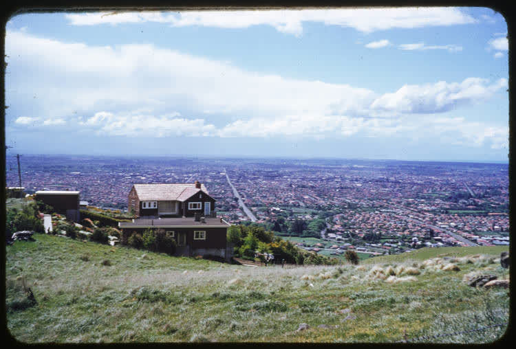 Christchurch from the Cashmere Hills, 1950
