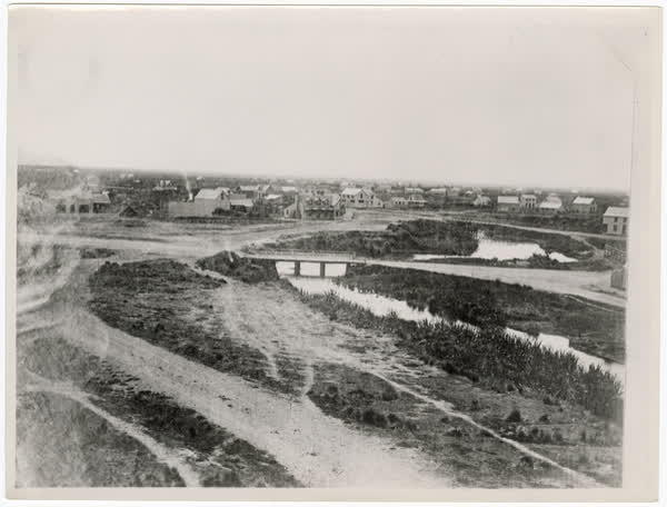 Avon River in the central city, 1865