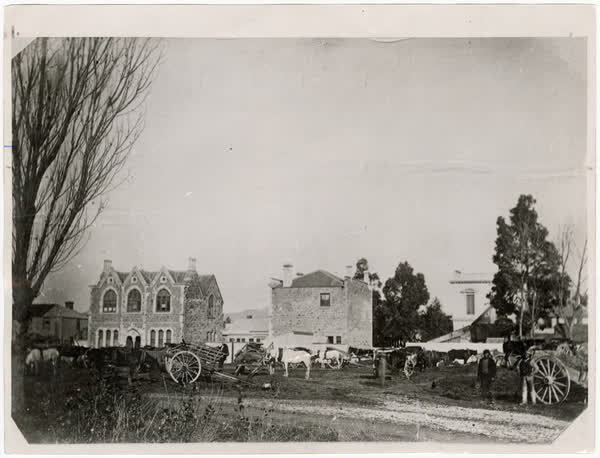 Early Cathedral Square, 1862