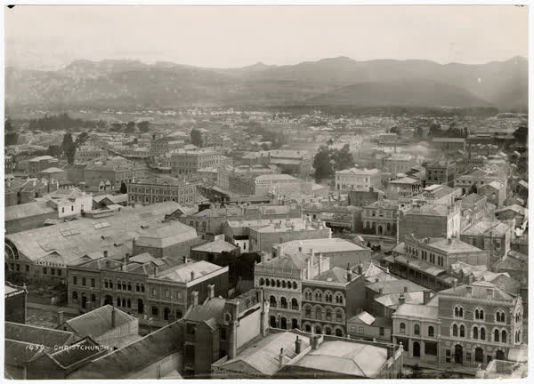 View of Hereford Street and High Street, 1885