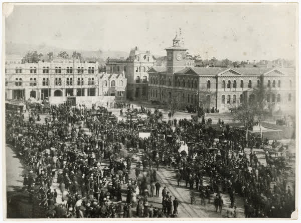 South West Cathedral Square, 1885