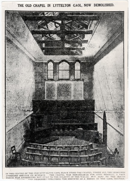 Lyttelton prison, 1920