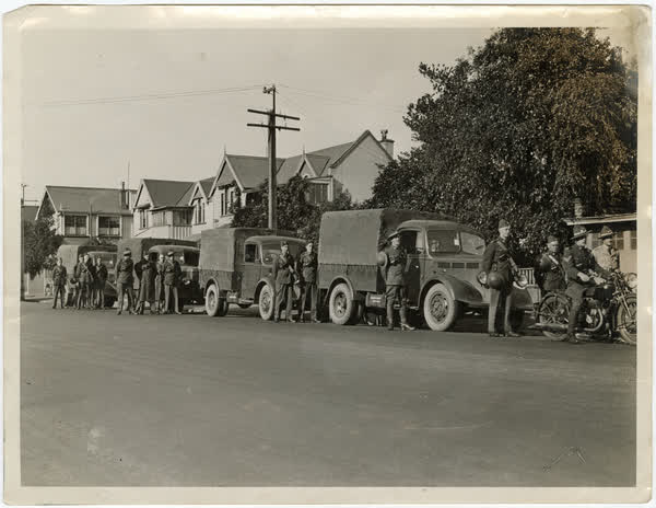 The Third composite company of the New Zealand Army Service, 1940