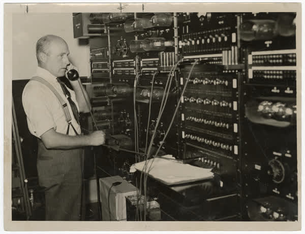 Telephone Exchange, Christchurch Post Office, 1941