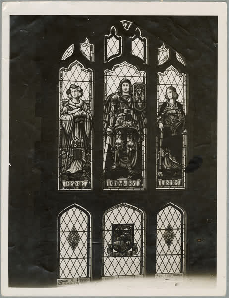 Memorial window at the Christchurch Teachers College, 1942