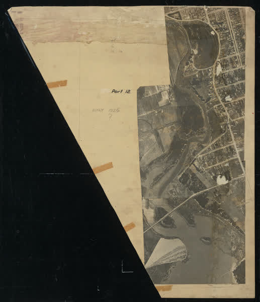 Aerial photomosaic of South New Brighton, 1926