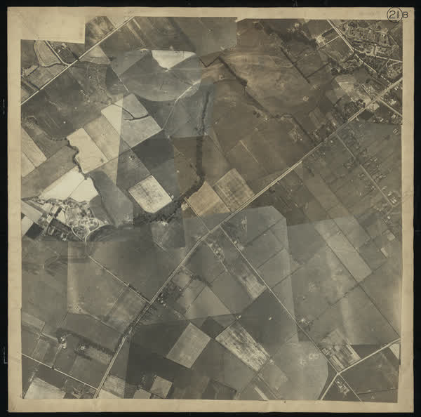 Aerial photomosaic of Halswell Road, 1926