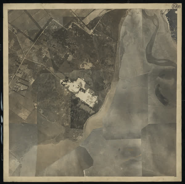 Aerial photomosaic of the estuary, 1926
