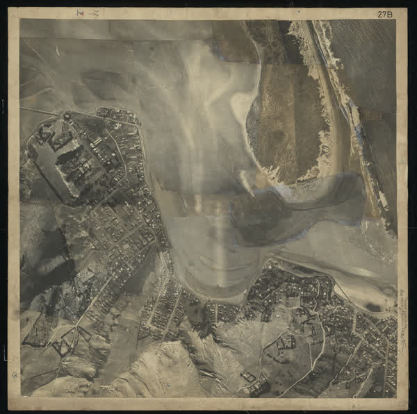 Aerial photomosaic of Southshore Spit and Moncks Bay, 1926