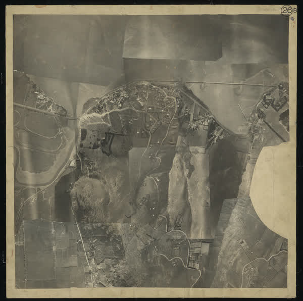 Aerial photomosaic of Ferrymead and McCormacks Bay, 1926