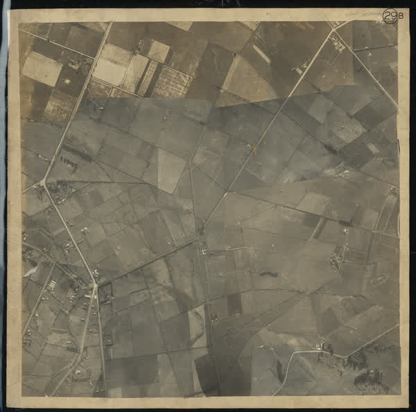 Aerial photomosaic of Halswell and Sparks Road, 1926