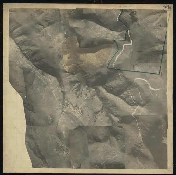 Aerial photomosaic of Port Hills and Dyers Pass Road, 1926