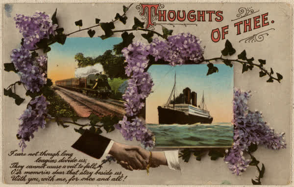 Thoughts of thee postcard, 1900