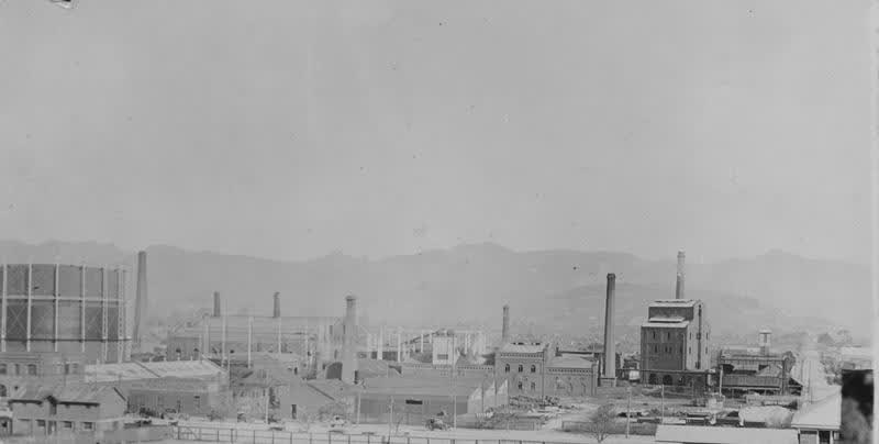Negative: Gas works (copy), 1930