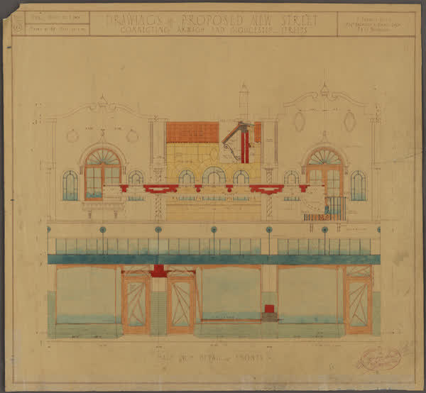 Drawing. Proposed new street connecting Armagh & Gloucester Street, 1930