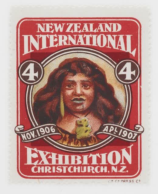 Christchurch Exhibition label No. 4, 1906