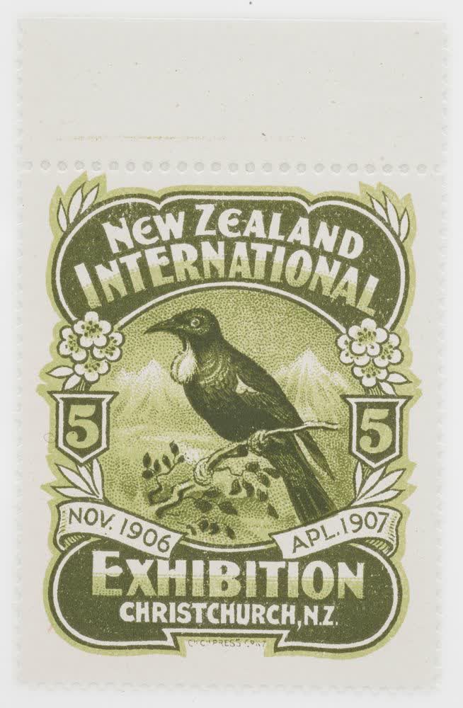 Christchurch Exhibition label No. 5, 1906