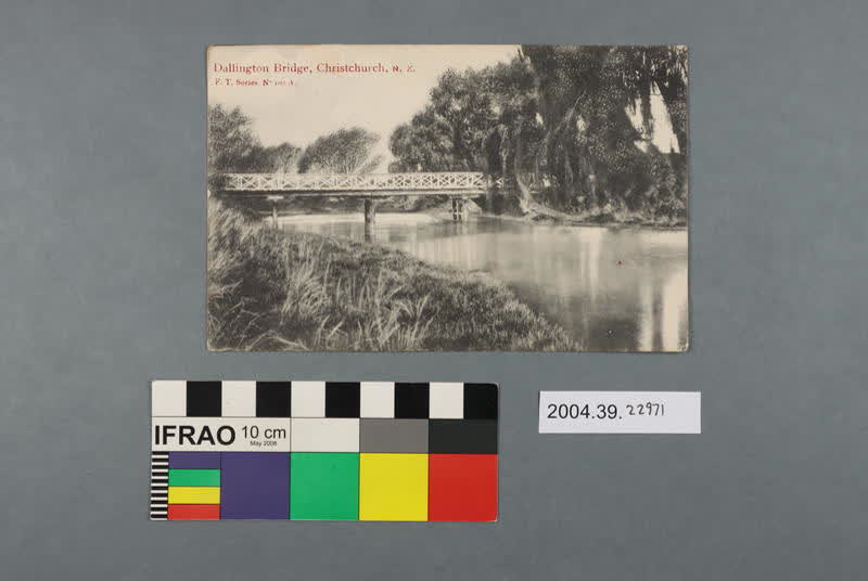 Postcard: Dallington Bridge, Christchurch, NZ, 1911