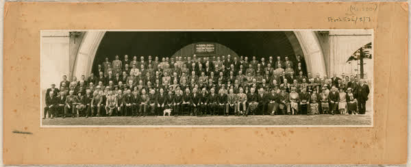 Group portrait in the Napier Soundshell, 1935