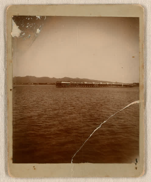 New Brighton pier from the sea, 1900