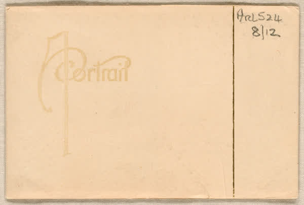 Front page of a portrait Christmas card, 1940