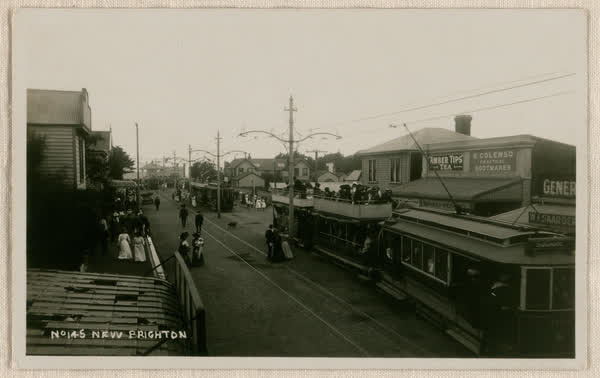Main Street, New Brighton postcard, 1910