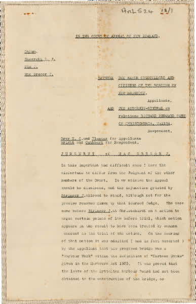 Appeal between the New Brighton Borough and Richard Bedward Owen, 1927