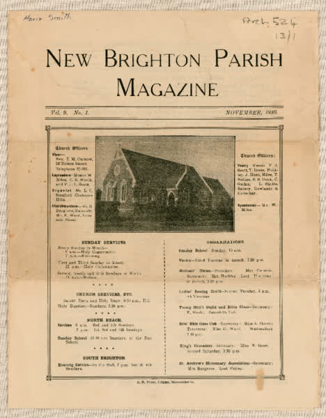 New Brighton Parish Magazine Vol. 9 No. 1, 1930