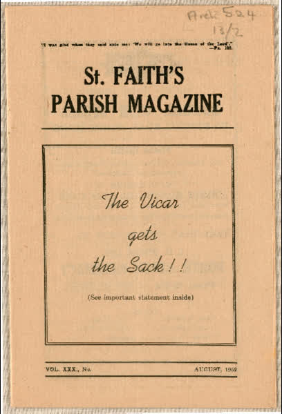St. Faith's Parish Magazine Vol. 30, 1952