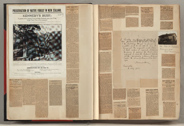 Summit Road scrapbook, pages 2 and 3, 1900