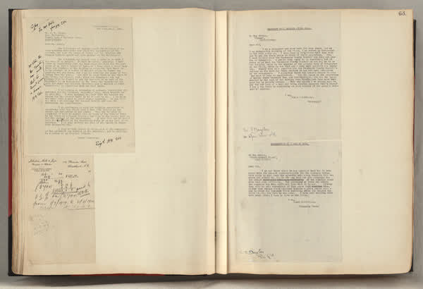 Summit Road scrapbook, pages 62 and 63, 1900