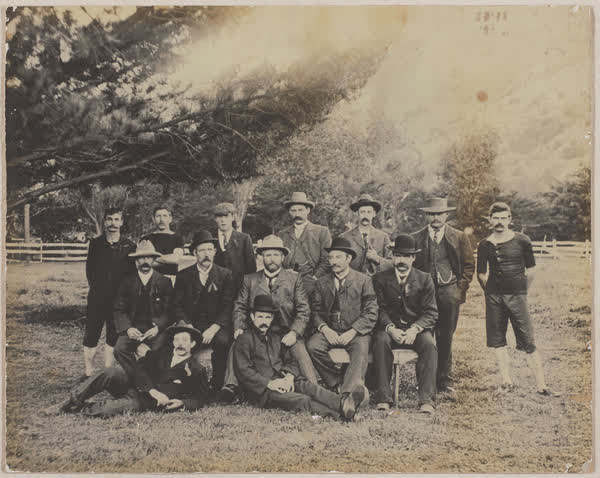 Sportsmen portrait, 1900