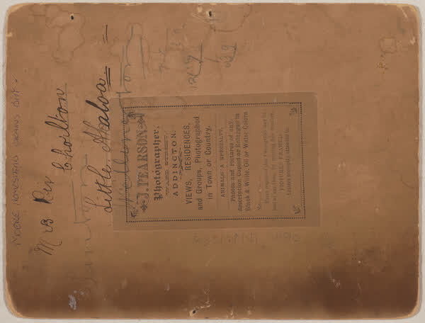 Moore Homestead, Okains Bay reverse, 1900