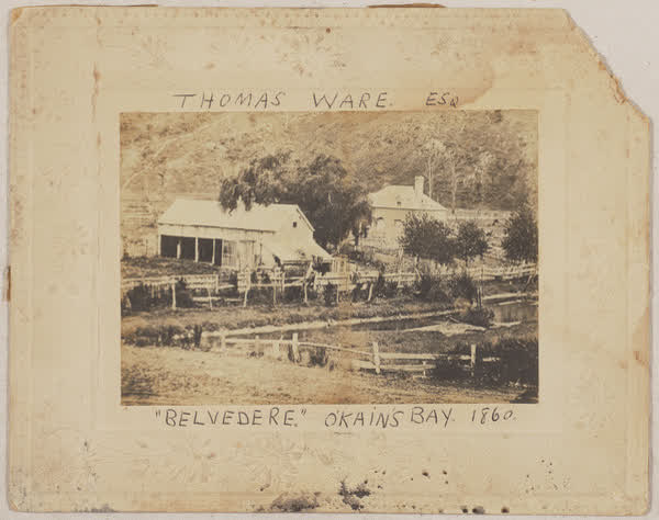 Belvedere, Okains Bay, 1860